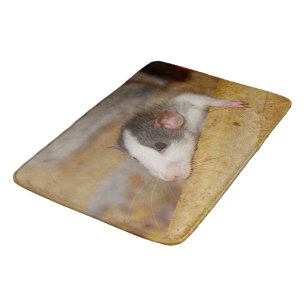 Niedliche Ratte Badematte