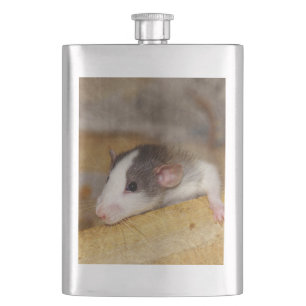 Niedliche Ratte Flachmann
