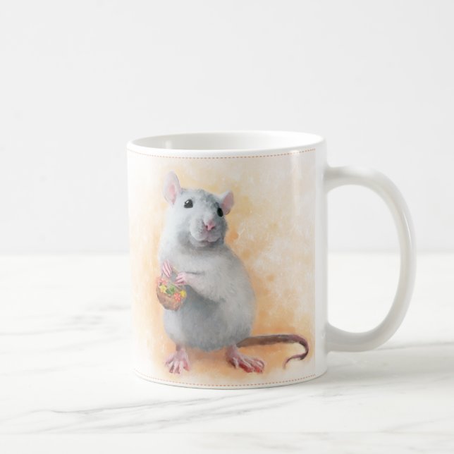 Niedliche Ratte Kaffeetasse (Rechts)