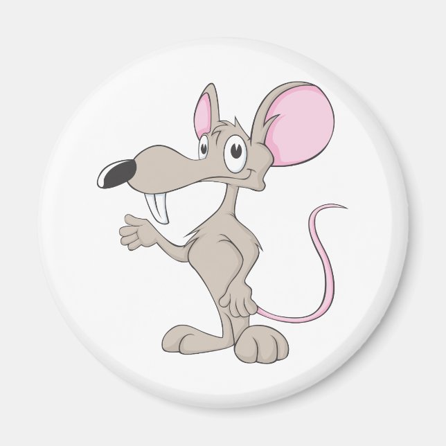 Niedliche Ratte Magnet (Vorne)