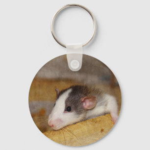 Niedliche Ratte Schlüsselanhänger