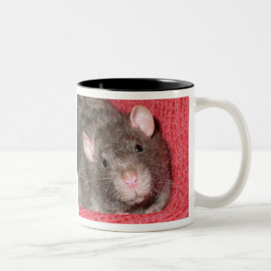 Niedliche Ratte Zweifarbige Tasse
