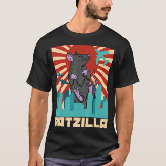 Niedliche Ratten-Hausratten-Nagetier-Mouse-Biologi T-Shirt