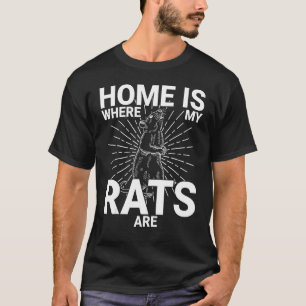 Niedliche Ratten-Hausratten-Nagetier-Mouse Biologi T-Shirt