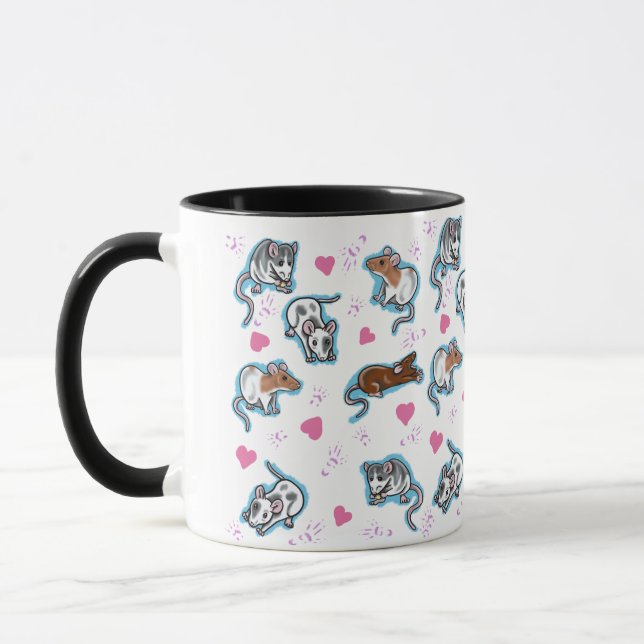 Niedliche Ratten-Kaffee-Tasse Tasse (Links)