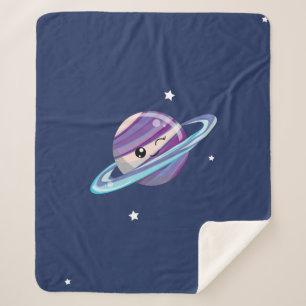 Niedliche Raum-Planeten-Saturn-Galaxie Sherpadecke