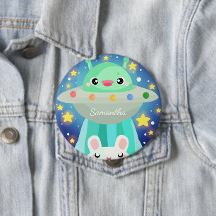 Niedliche Raumgestaltung und sonniges Kaninchen Button