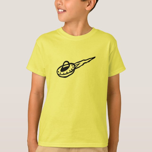 niedliche Raumschiff-Rakete, die Kinder entwirft T-Shirt (Vorderseite)