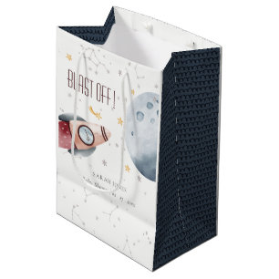 Niedliche Raumsonde Starry Planet Rocket Baby Dusc Mittlere Geschenktüte