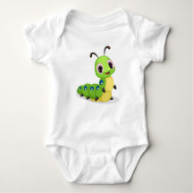 Niedliche Raupe Baby Bodysuit 2