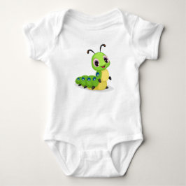 Niedliche Raupe Baby Bodysuit 2 Strampler
