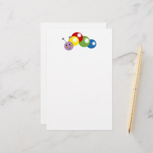 niedliche Raupe Briefpapier