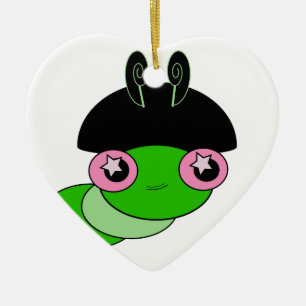 Niedliche Raupe Keramikornament