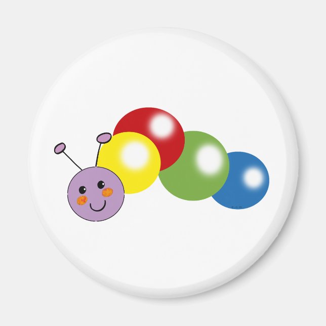 niedliche Raupe Magnet (Vorne)