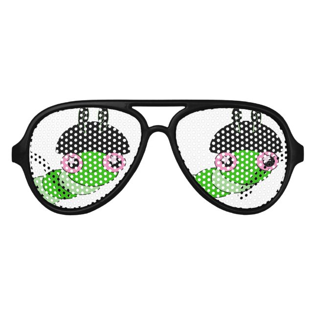 Niedliche Raupe Partybrille (Vorderseite)
