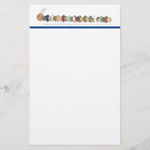 Niedliche Raupe Stationery - Personalisieren Sie e Briefpapier