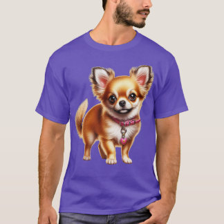 Niedliche realistische Chihuahua Sketch T-Shirt