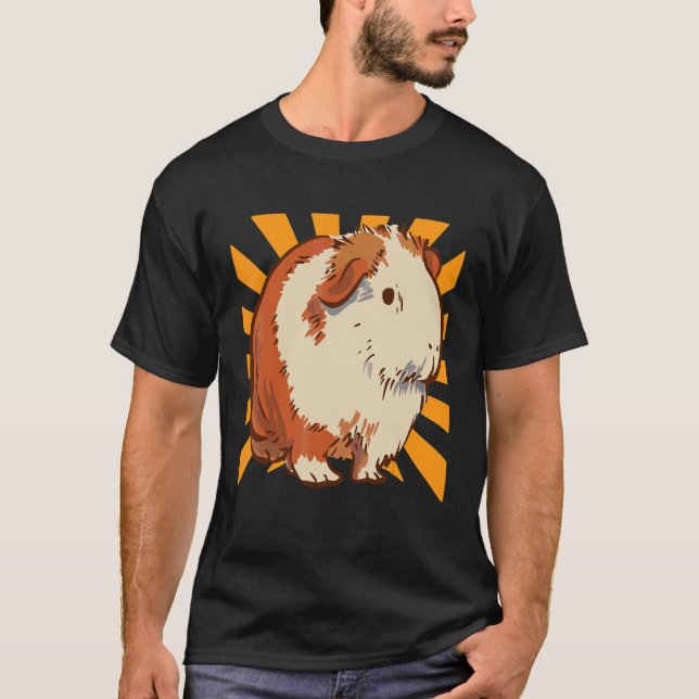 Niedliche realistische Guinea Pig T-Shirt (Vorderseite)