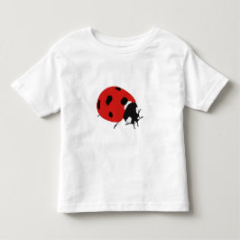 Niedliche Red Ladybug Illustration Kleinkind T-shirt