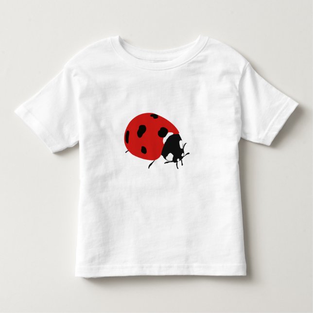 Niedliche Red Ladybug Illustration Kleinkind T-shirt (Vorderseite)