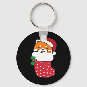 Niedliche Red Pandas zu Weihnachten Strümpfe für C Schlüsselanhänger