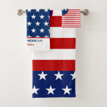 Niedliche Red White Blue American Flag Personalisi