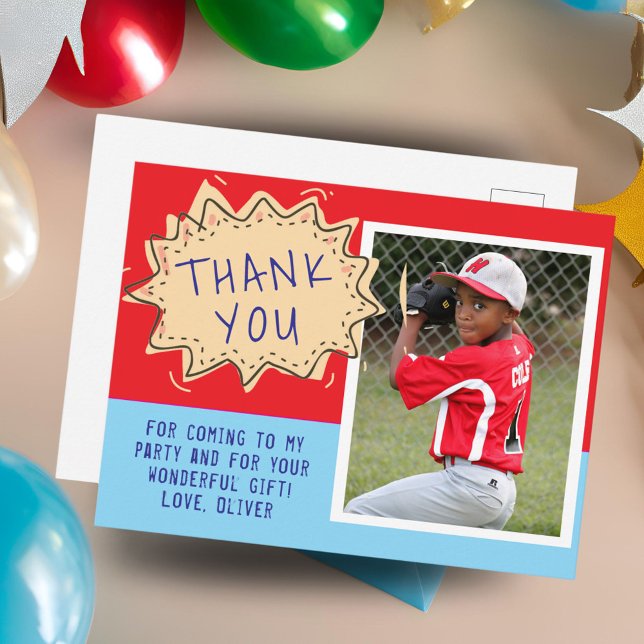 Niedliche Rede Cloud Geburtstag Danke Foto Postkarte (Von Creator hochgeladen)