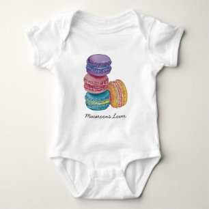 Niedliche Regenbogenfarben  Baby Strampler