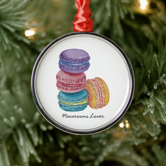 Niedliche Regenbogenfarben Ornament Aus Metall (Baum)