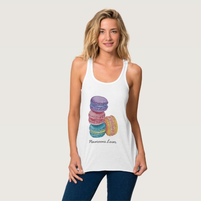 Niedliche Regenbogenfarben Tank Top (Vorderseite Vollansicht)