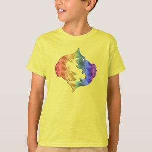 Niedliche Regenbogenfische Zodiac Star Sign Fische T-Shirt