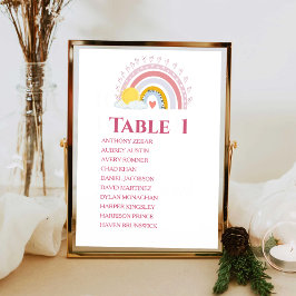 Niedliche Regenbogensonne Babydusche Seekartenkart Einladung