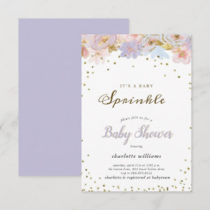 Niedliche Regenbogensprinkles Baby Sprinkle Dusche Einladung