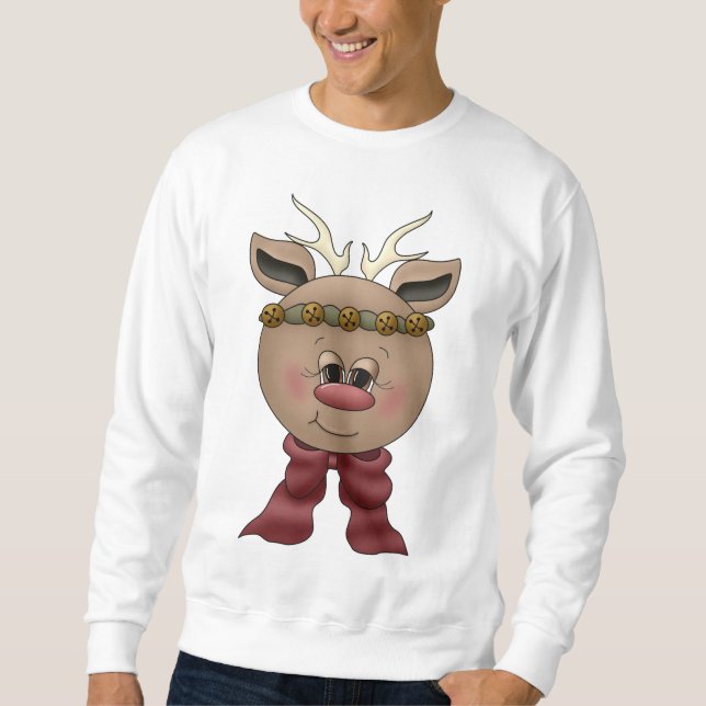 Niedliche Reindeer-Hemden und Geschenke Sweatshirt (Vorderseite)