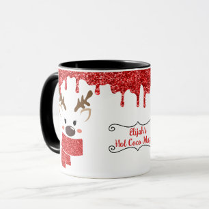 Niedliche Reindeer personalisieren Tasse