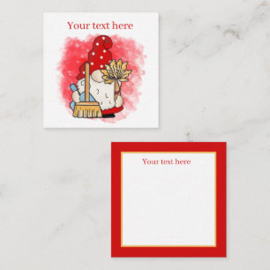 niedliche Reinigungsfirmen ergänzen Text-gnome Mitteilungskarte