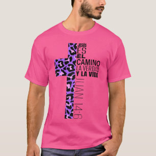 Niedliche religiöse Spenden Spanisch Frauen Mama J T-Shirt