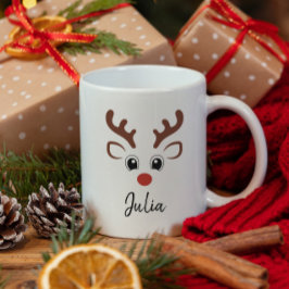 Niedliche Rentierername Weihnachtsfeier Tasse