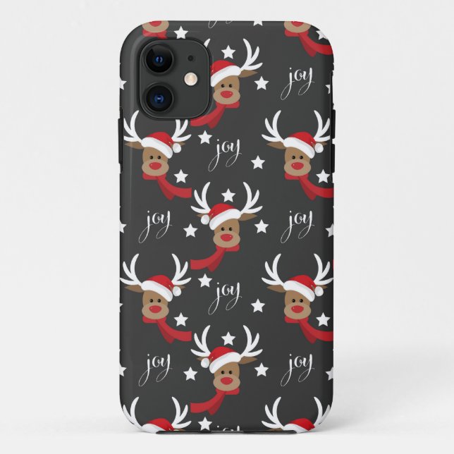 Niedliche Rentierfreude Case-Mate iPhone Hülle (Rückseite)