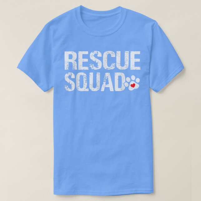Niedliche Rescue Squad gestörte Tiere Hunde Katzen T-Shirt (Design vorne)