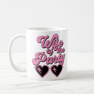 Niedliche Retro-Ehefrau des Party Bachelorette Kaffeetasse