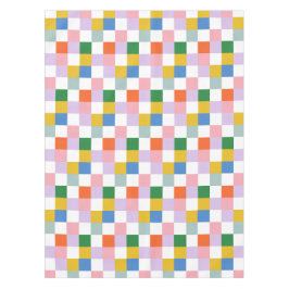 Niedliche Retro-farbige Karos Tischdecke