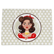 Niedliche Retro Girl-Cocktailtasche