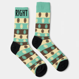 Niedliche Retro Links und rechts Socken
