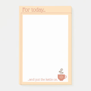 Niedliche Retro-Liste Post-it Klebezettel