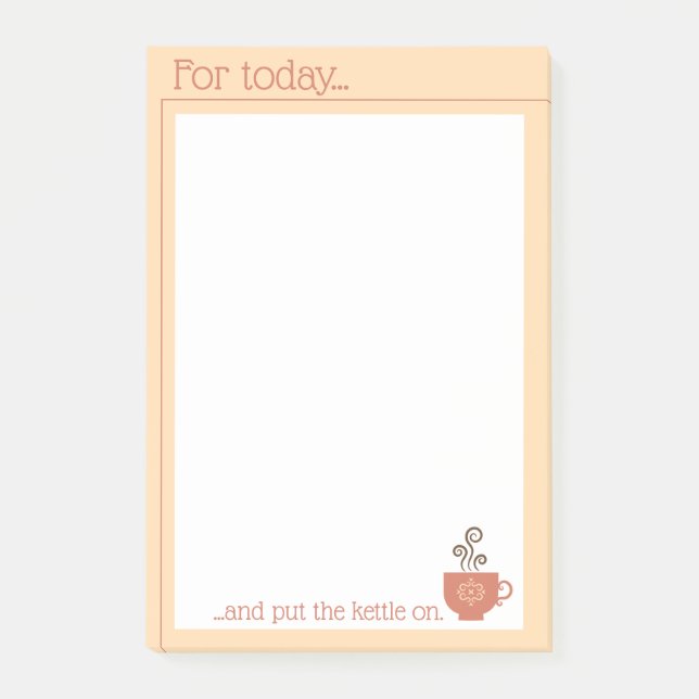 Niedliche Retro-Liste Post-it Klebezettel (Vorderseite)