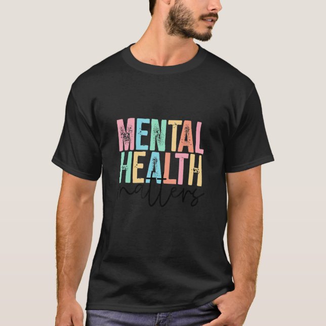 Niedliche Retro-Mental Health-Materie Psychische G T-Shirt (Vorderseite)
