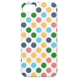 Niedliche Retro Polka Dots | Gelbes rosa grünes Aq Case-Mate iPhone Hülle