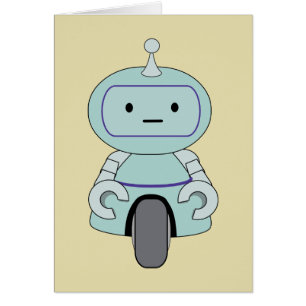 Niedliche Retro-Roboter-Illustration
