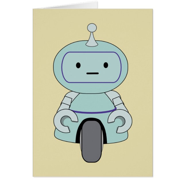Niedliche Retro-Roboter-Illustration (Vorne)